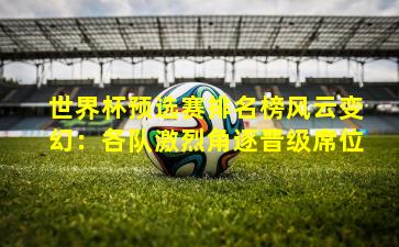 世界杯预选赛排名榜风云变幻：各队激烈角逐晋级席位